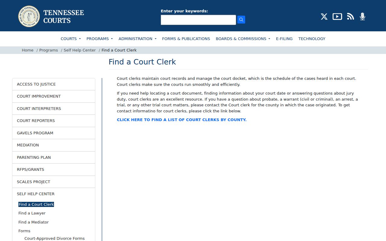 Carroll County court records clerk guidance