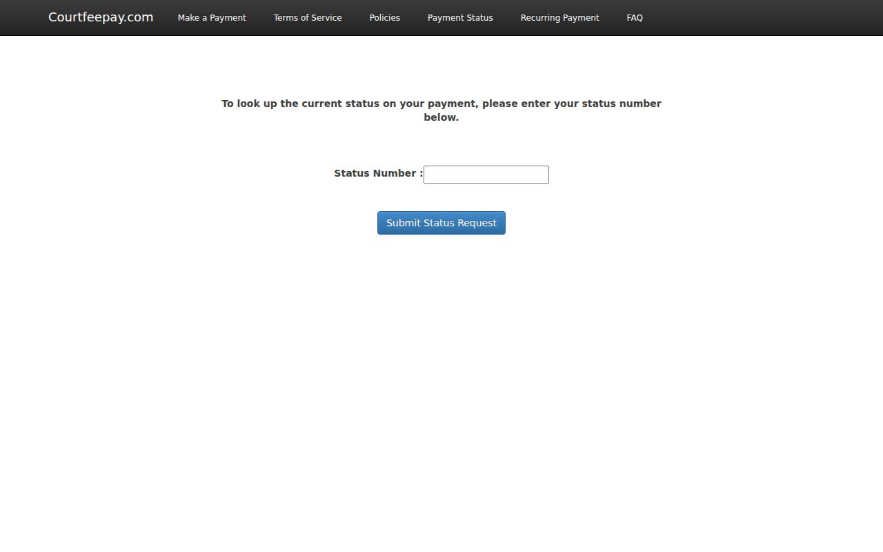 Carroll County traffic ticket CourtFeePay status
